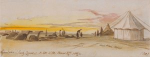 Gantara（苏伊士运河），1867年3月27日上午5-25点（20） 作者 爱德华·李尔